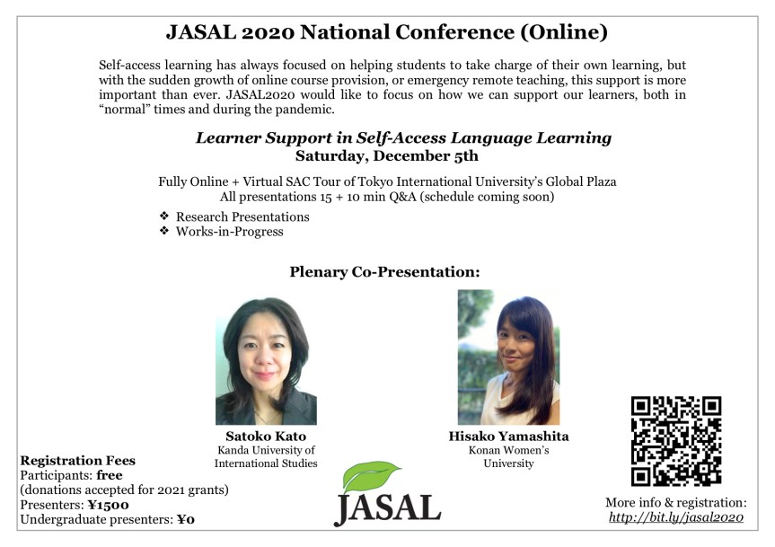 JASAL2020 conference poster